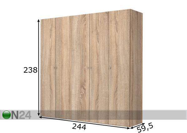 Платяной шкаф Save h238 cm размеры