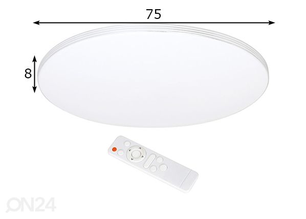 Плафонный светильник 80 Вт LED + пульт размеры