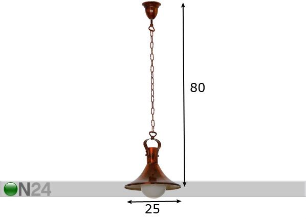 Подвесной светильник Bakar размеры