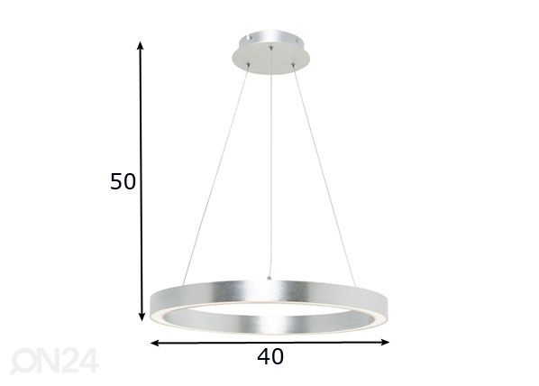 Подвесной светильник Carlo Silver Ø 40 см размеры