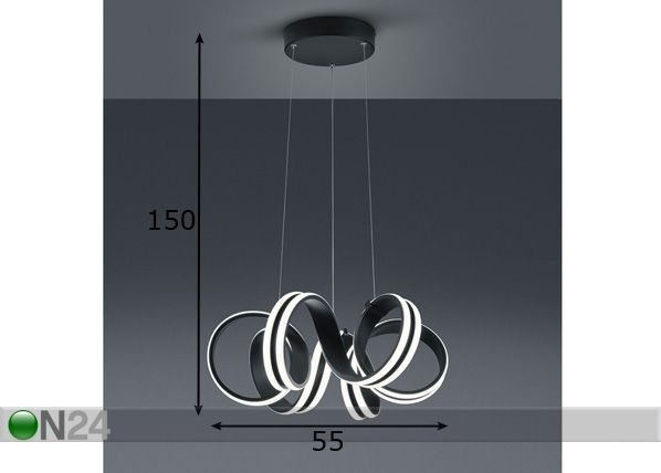 Подвесной светильник Carrera размеры