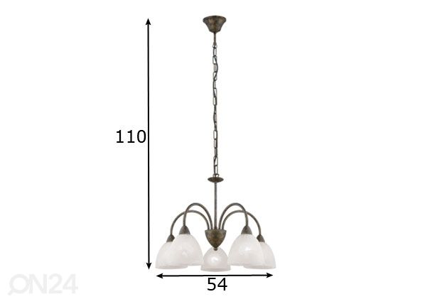 Подвесной светильник Dionis размеры