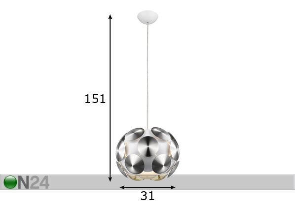 Подвесной светильник Ezio II Ø31 cm размеры