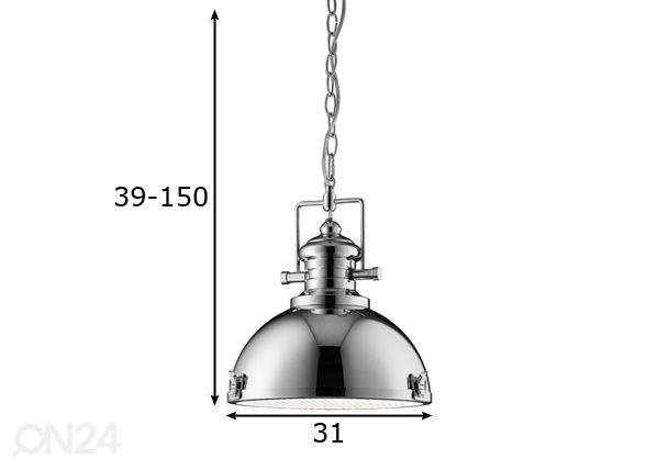 Подвесной светильник Industrial размеры