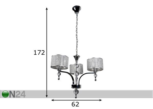 Подвесной светильник Jewellery размеры