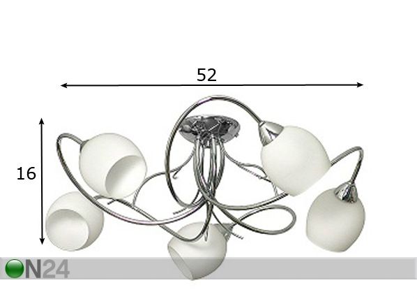 Подвесной светильник Laura Silver размеры