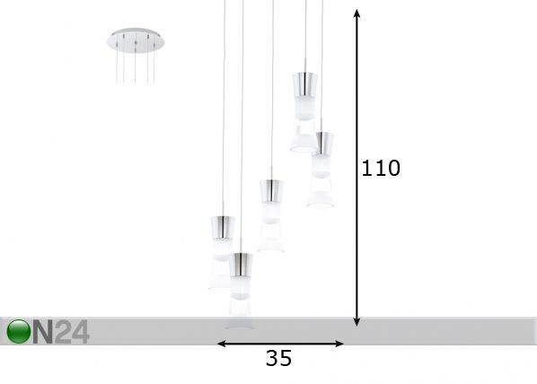 Подвесной светильник Pancento размеры