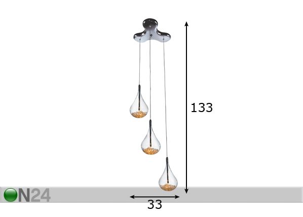 Подвесной светильник Perle размеры