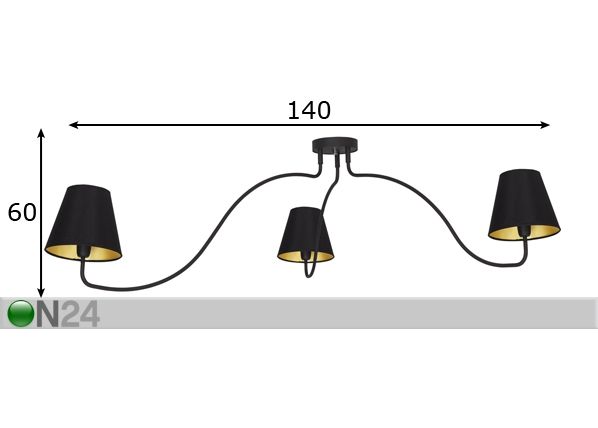 Подвесной светильник Swivel размеры