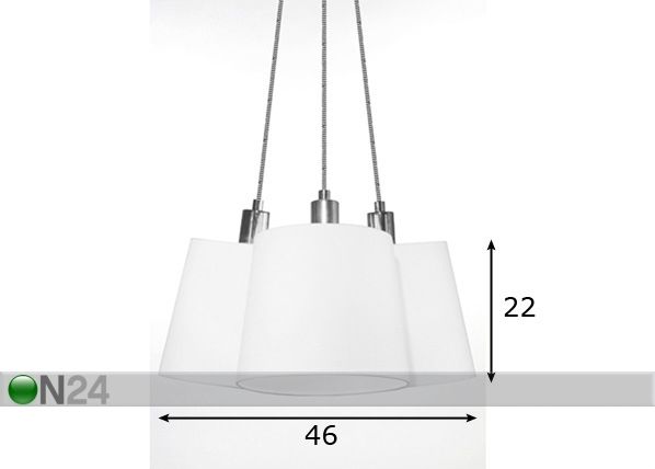 Подвесной светильник Three размеры