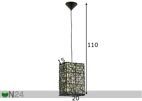 Подвесной светильник Wok размеры