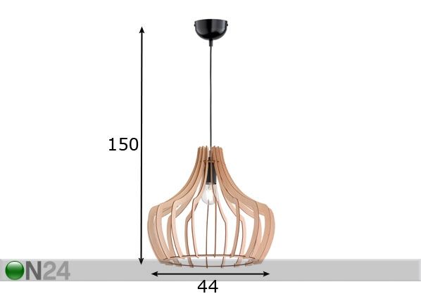 Подвесной светильник Wood размеры