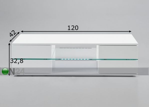 Подставка под ТВ Blanc с LED-светильником размеры