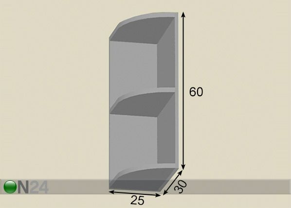 Полка 25 cm размеры