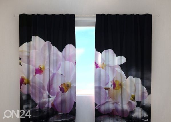 Полузатемняющая штора Orchids on stones 240x220 cm