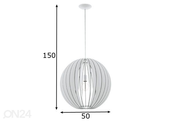 Потолочный светильник Cossano Ø50 см размеры