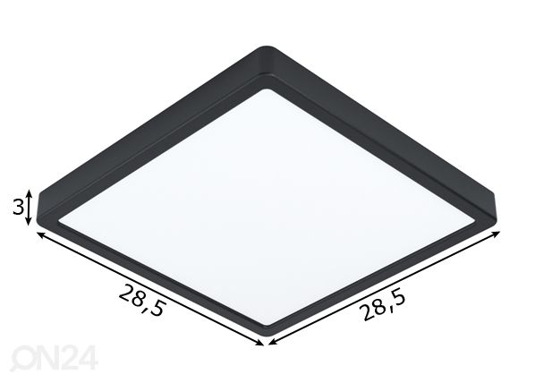 Потолочный светильник Fueva 5 размеры