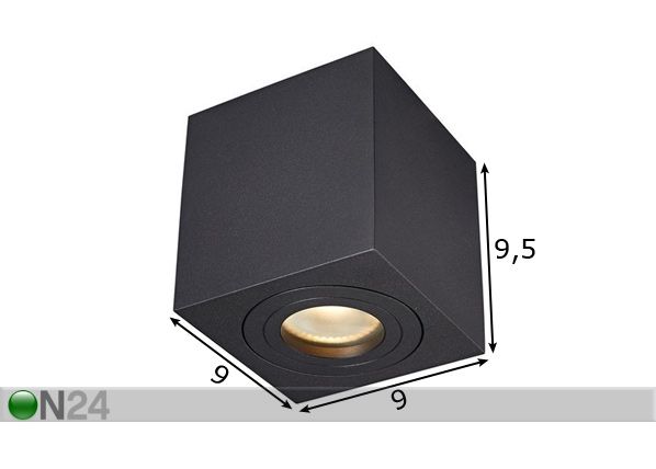 Потолочный светильник Quardip Black размеры