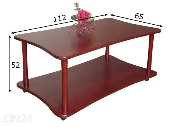 Придиванный столик Doris размеры