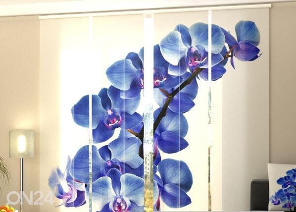 Просвечивающая панельная штора Blue Orchids 240x240 см