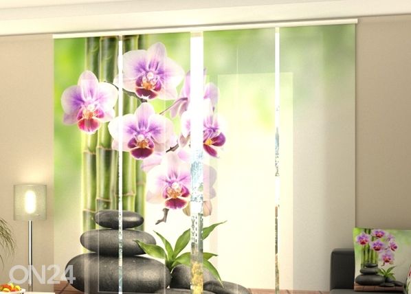 Просвечивающая панельная штора Orchids and Stones 240x240 см