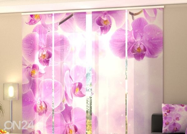 Просвечивающая панельная штора Starry orchid 240x240 см