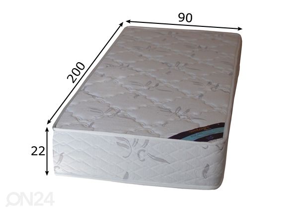 Пружинный матрас GoodNight Pocket Relaxon 90x200 cm размеры