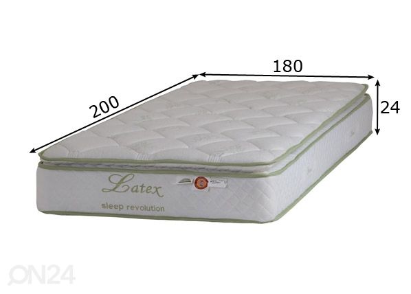 Пружинный матрас Lateks Lux Pocket 180x200 cm размеры