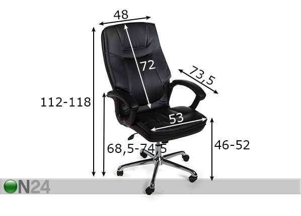 Рабочий стул Calgary размеры