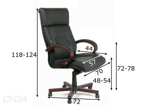 Рабочий стул Chairman 421 размеры