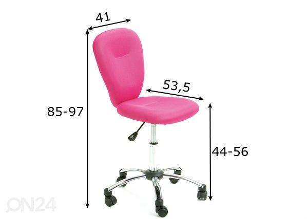Рабочий стул Mali размеры