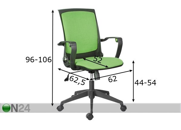 Рабочий стул Nashville размеры