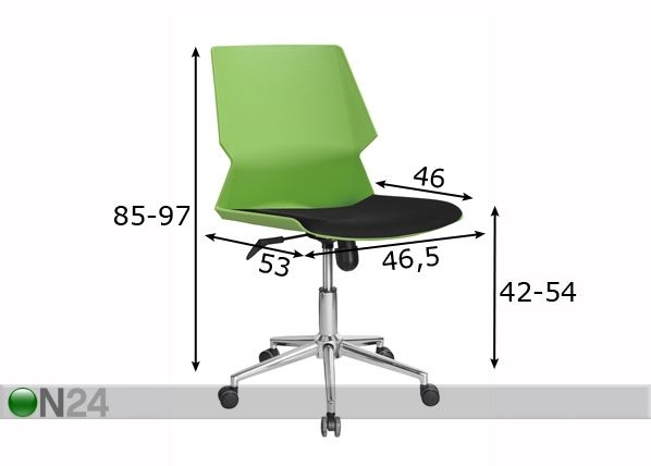 Рабочий стул Tulsa размеры