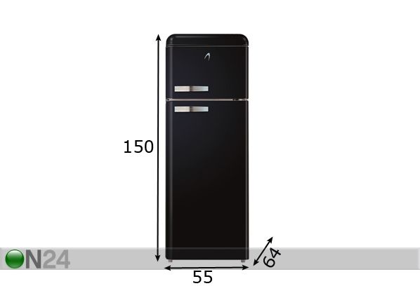 Ретро холодильник Scancool RKB200 размеры