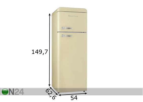 Ретро-холодильник Schaub Lorenz SL210SC размеры