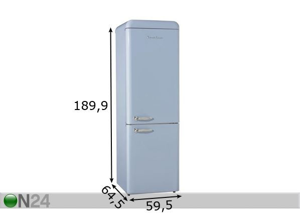 Ретро-холодильник Schaub Lorenz SL300LB-CB размеры