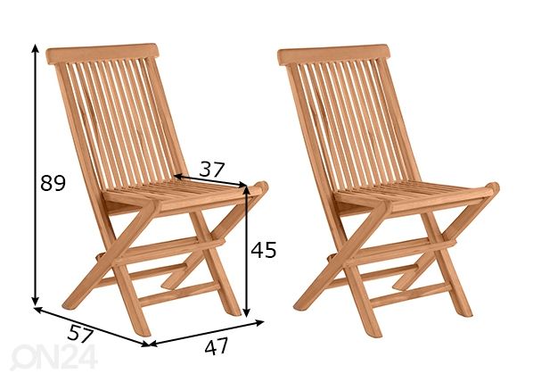 Садовые стулья, 2 шт размеры