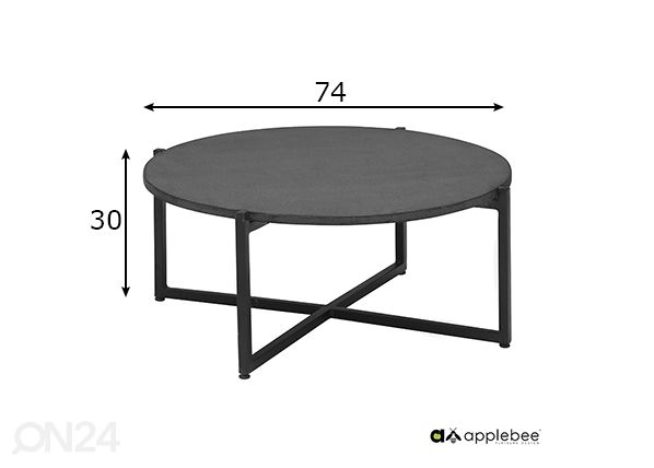 Садовый стол Soul Ø 74 cm размеры
