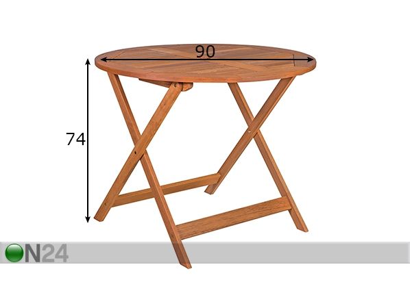 Садовый стол Woody размеры