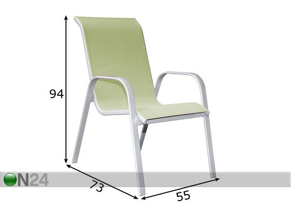 Садовый стул Detroit размеры