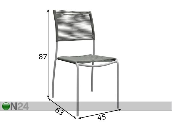 Садовый стул Easy размеры