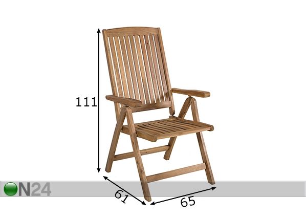 Садовый стул Finlay размеры