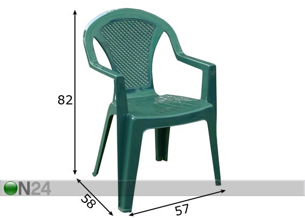 Садовый стул Ischia размеры