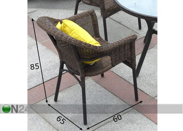 Садовый стул Solar размеры
