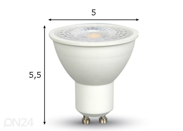 Светодиодная лампа GU10 8 Вт 3 шт размеры