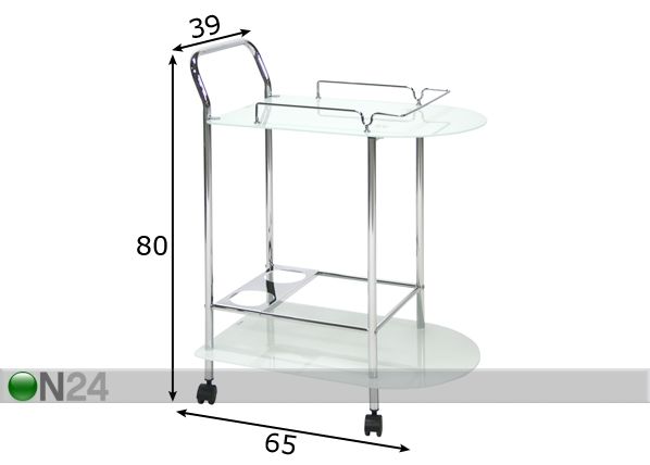 Сервировочный стол Aria размеры