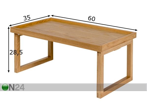 Складной поднос-столик NewEst Breakfest Tray размеры