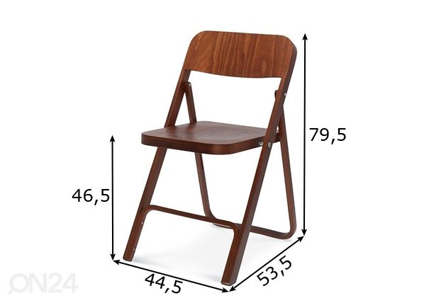 Складной стул Tari размеры