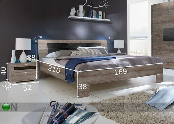 Спальный комплект Advantage 160x200 cm размеры