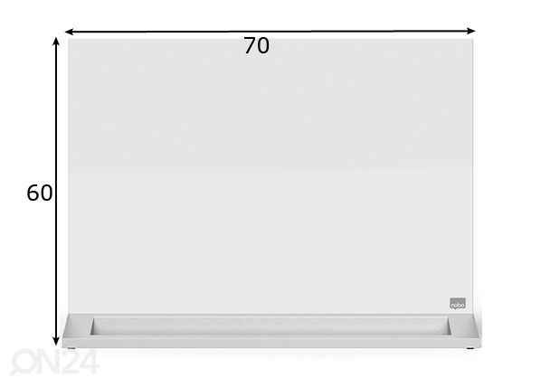 Стеклянная магнитная доска Nobo desktop (lauale) 60x70 cm размеры